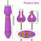 2in1 Nipple Clamps Vibration Rose Toy Dual-Peak Clamps Stimulator