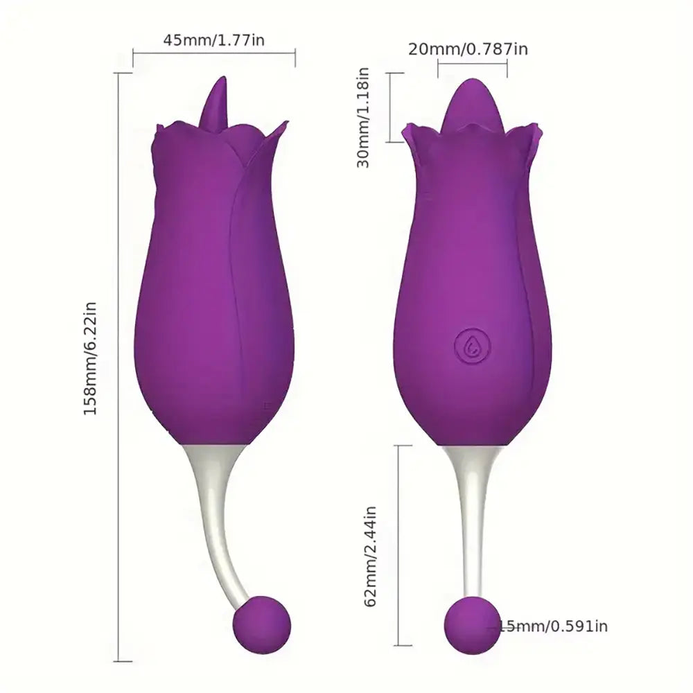 Tongue Licking Point Tide Pen Vibrating Massage Flirting Rose Toy