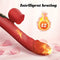 Silicone Telescopic Push Vibration Heating Tongue Lick Rose Vibrator