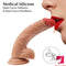 7.48in Soft Silicone Suction Cup Lifelike Dildo For Adult Women