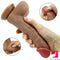 8.26in Soft Silicone Skin Feeling Lifelike Double Layer Dildo Toy