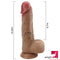 8.26in Soft Silicone Skin Feeling Lifelike Double Layer Dildo Toy