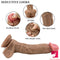 9.45in Big Real Feeling Soft Double Layer Silicone Dildo For Vagina