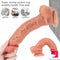 9.45in Big Real Feeling Soft Double Layer Silicone Dildo For Vagina