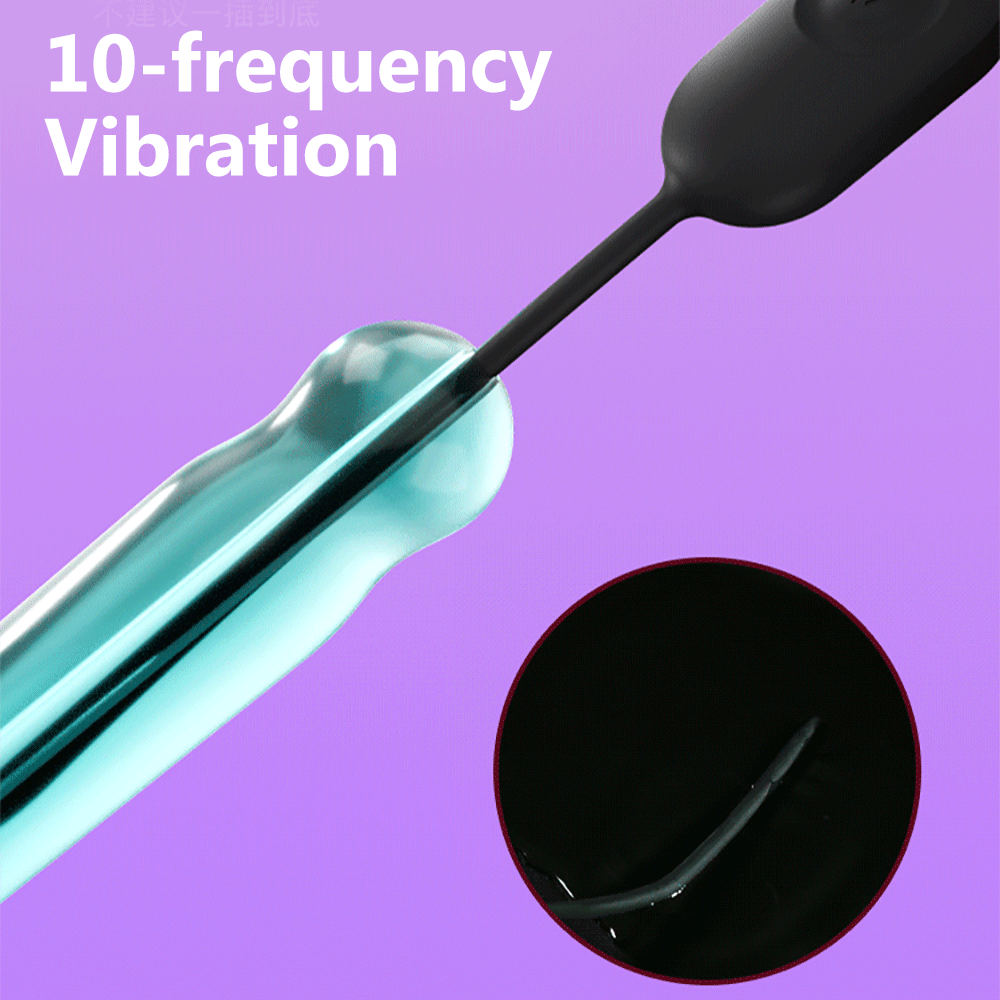 10 Vibrating Urethral Sounding Vibrator Penis Plug Adult Sex Toy 10 Vibrating Urethral Sounding Vibrator Penis Plug Adult Sex Toy
