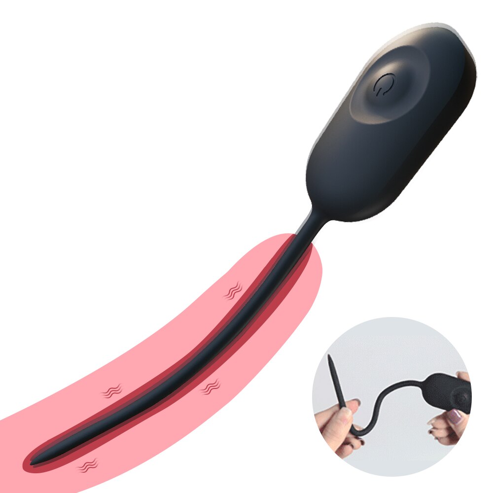 10 Vibrating Urethral Sounding Vibrator Penis Plug Adult Sex Toy 10 Vibrating Urethral Sounding Vibrator Penis Plug Adult Sex Toy
