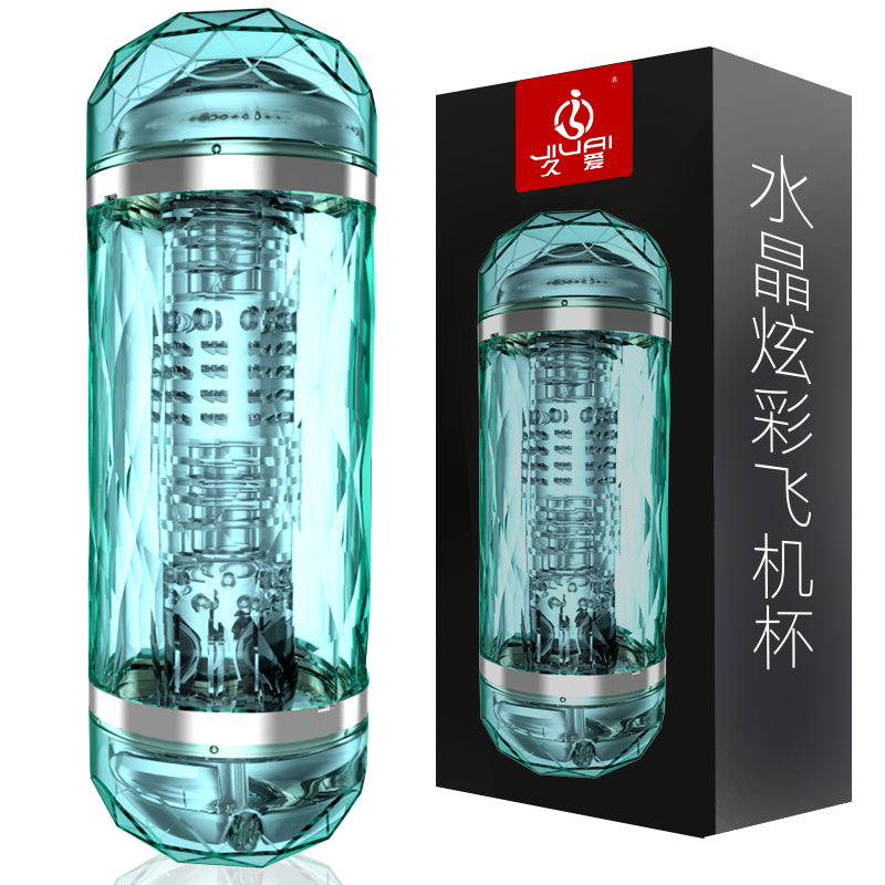 Double Heads 4D Silicone Deep Throat Male Masturbator Vagina Mouth - Adult Toys 