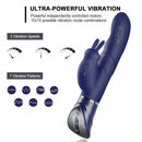 Double Motors Heating Massaging 10 Modes Waterproof Rabbit Vibrator