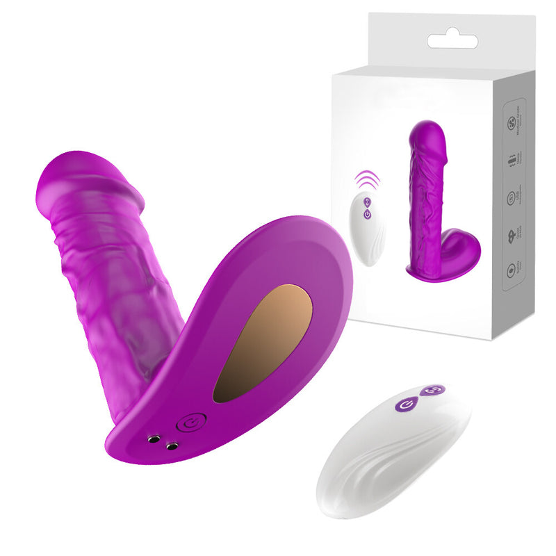 Wearing Dildo Thrusting Piston Invisible Heating Wireless Vibrator