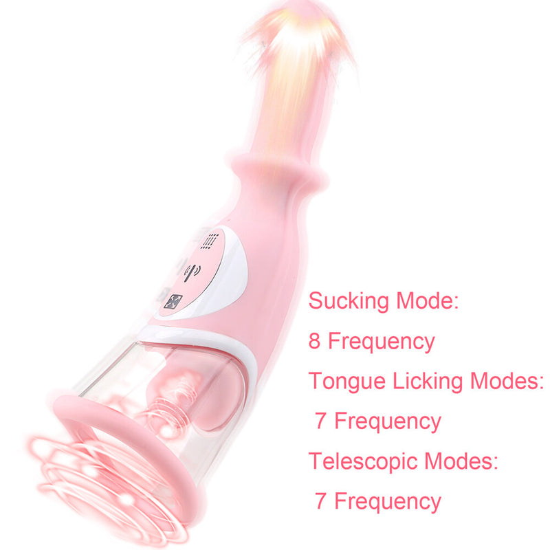 RENDS Clitoris Sucking Tongue Licking Retractable Massager Vibrator