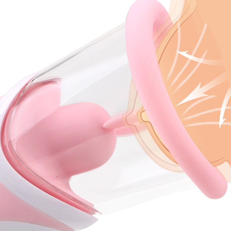 RENDS Clitoris Sucking Tongue Licking Retractable Massager Vibrator