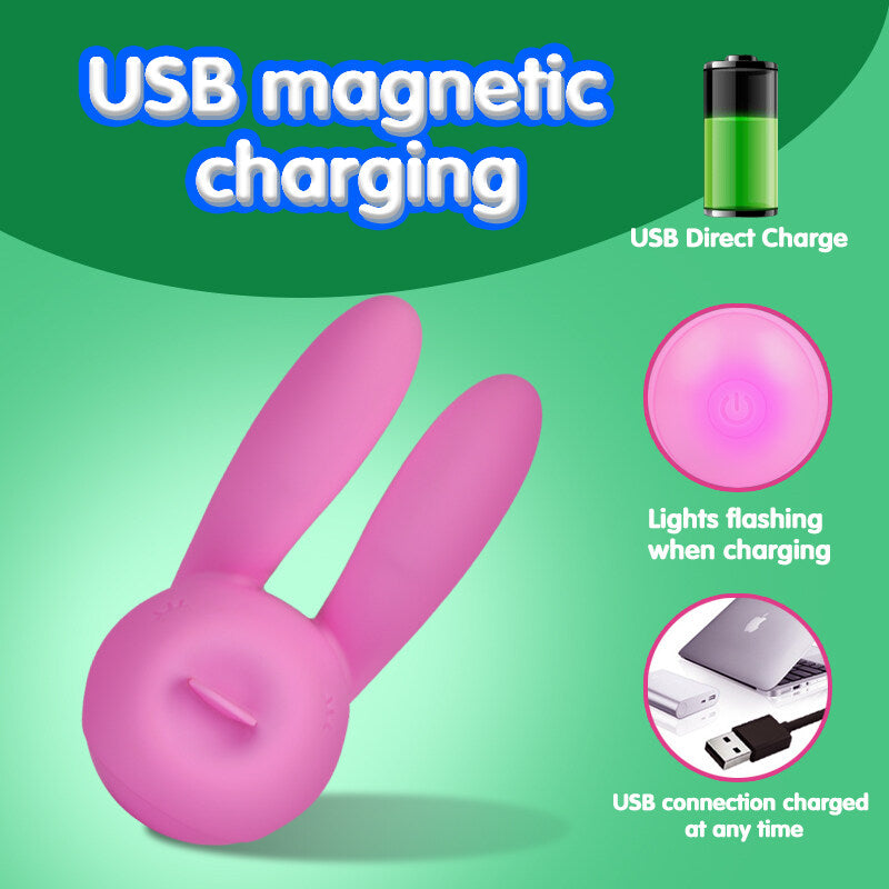 Rabbit Tongue Licking Dual Motors Vibrator For Female