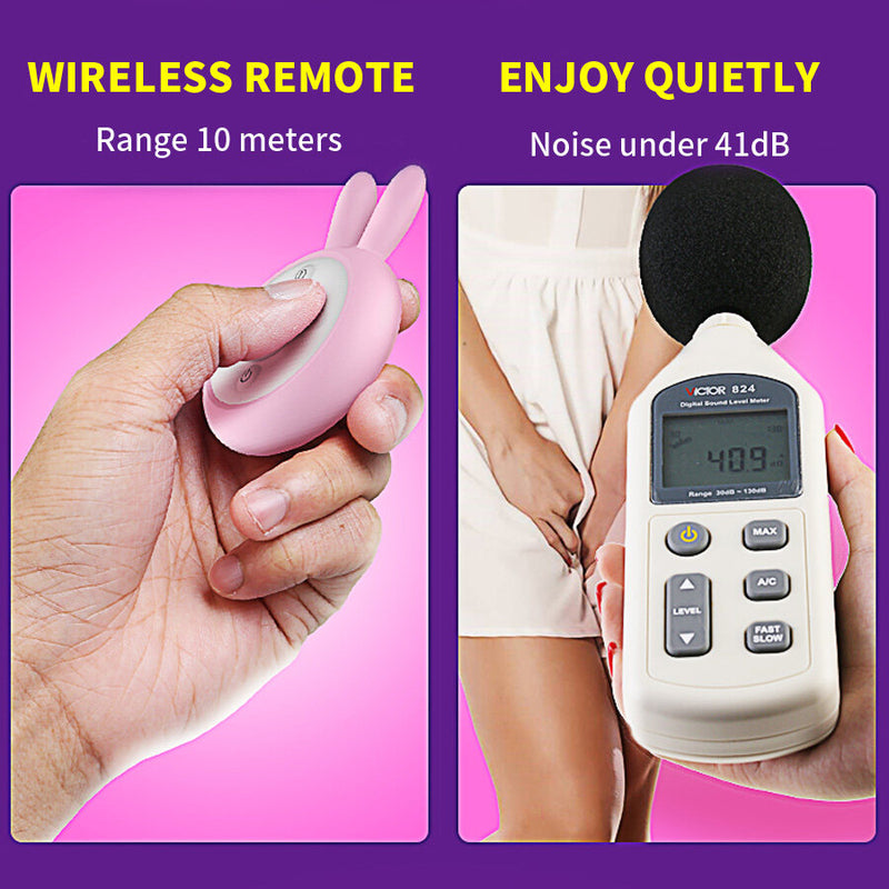 Leten Rabbit Wear Wireless Remote Control Heating Vibrator