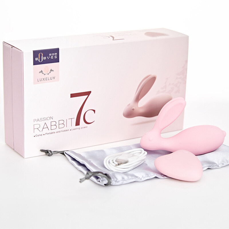 Wowyes 7C Rabbit Invisible Wear Vibrating Egg Remote Control Vibrator