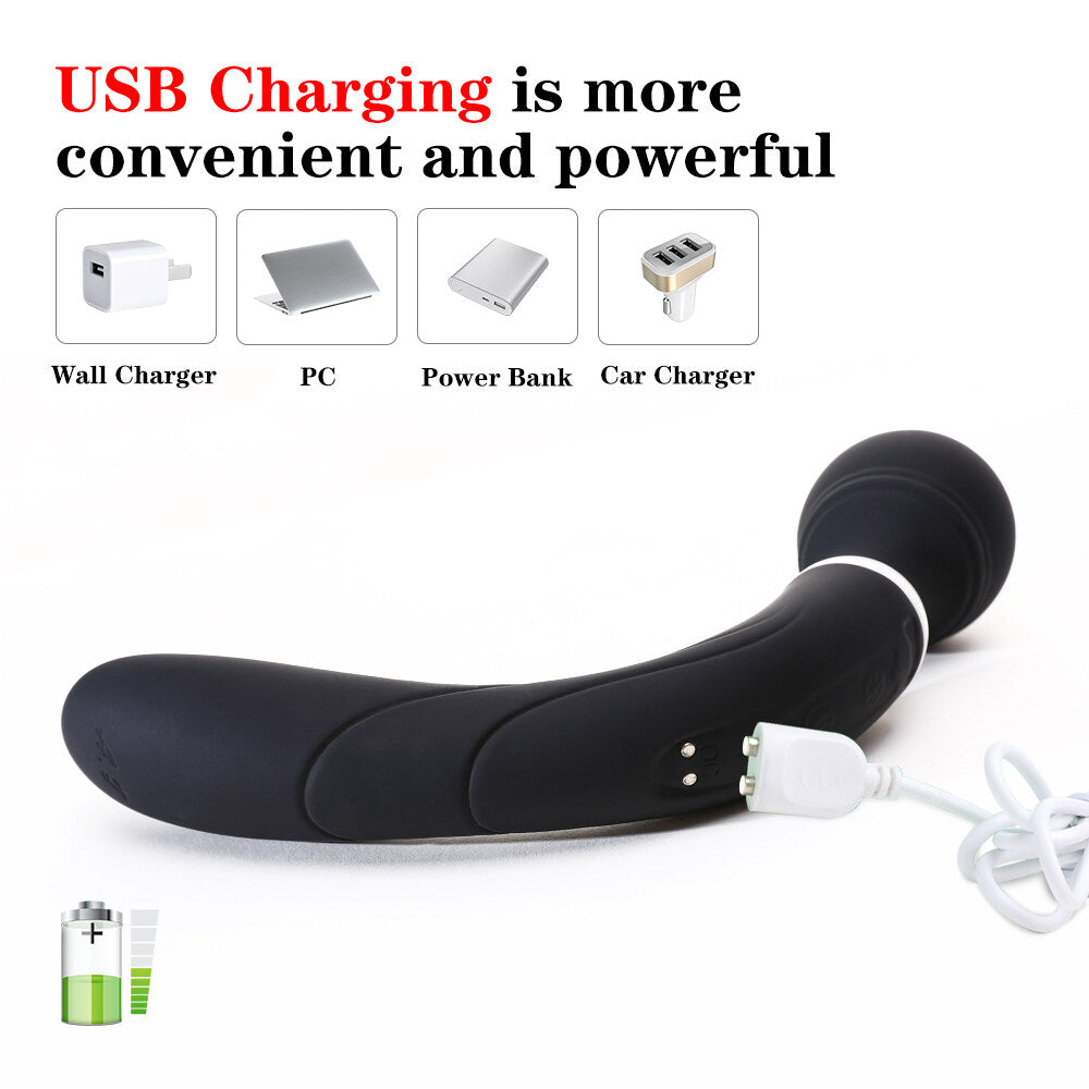 G-Spot Massaging Double 10 Frequencies Vibration AV Wand