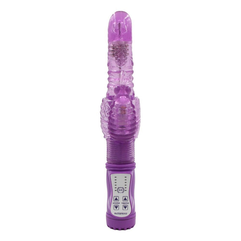 Butterfly Thrusting Rotating Waterproof Vibrator For Massaging