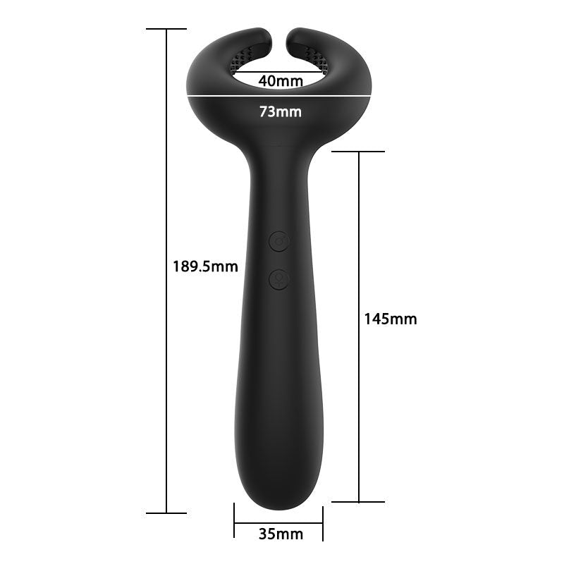 Three Motors Vibrating Cock Ring Massaging Vibrator Weadultshop