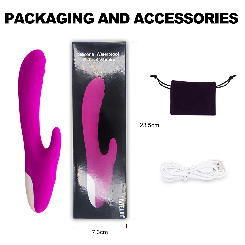 Silicone G Spot Massaging USB Charging Vibrator