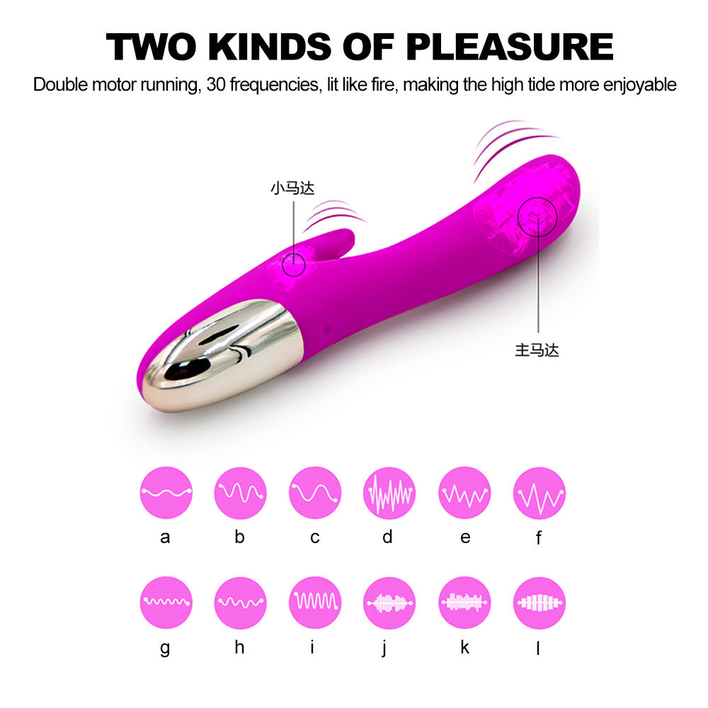 Silicone G Spot Massaging USB Charging Vibrator