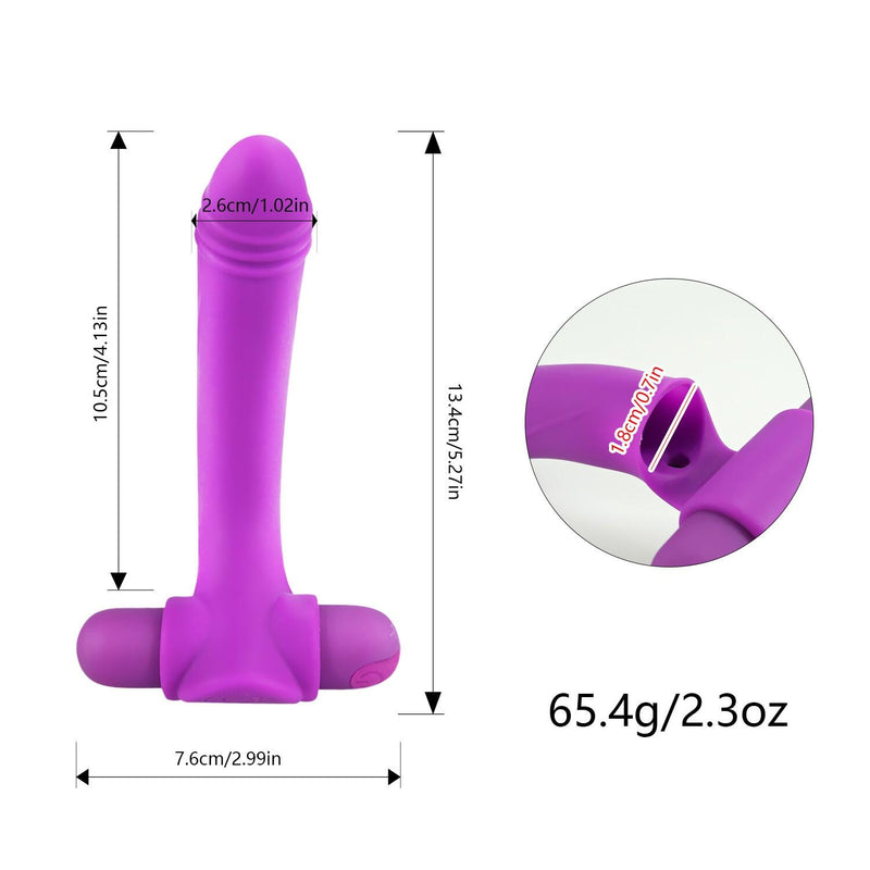 USB Charging Silicone Finger Vibrator AV Wand For Couples