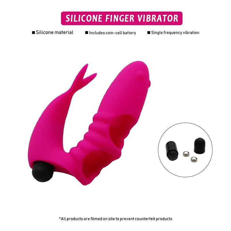 Single Frequency Vibrating Figure Glove Silicone Vibrator For Anus Vagina