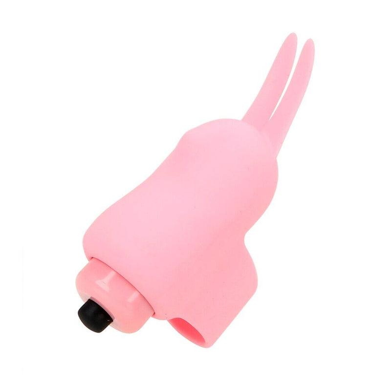 SNAILAGE Female Masturbation Cute Rabbit Finger Buckle Set Vibrator