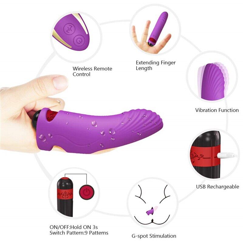 Shocking Vibrating Jump Egg Flirting Teasing Finger Vibrator