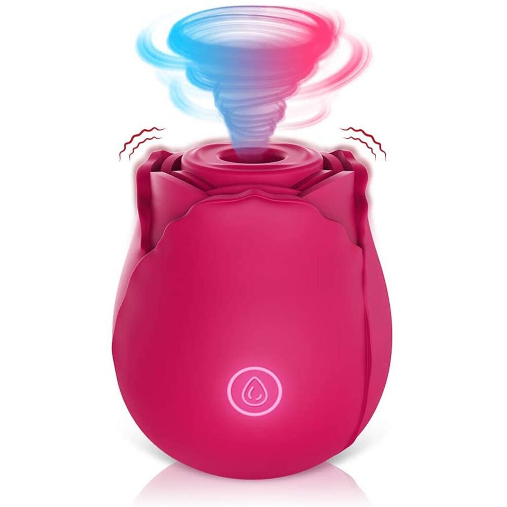 Omysky Rose Flower Toy With Tongue Licking Sucking Vibrator Omysky Rose Flower Toy With Tongue Licking Sucking Vibrator