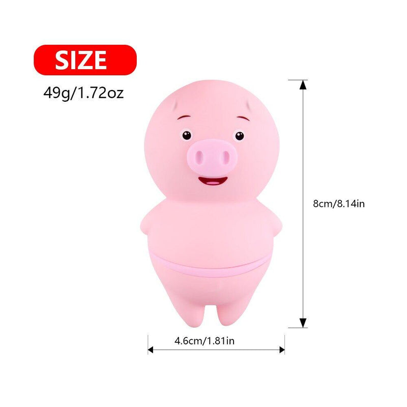 LILO Tongue Licking Pig Design Silicone Quiet Vibrator