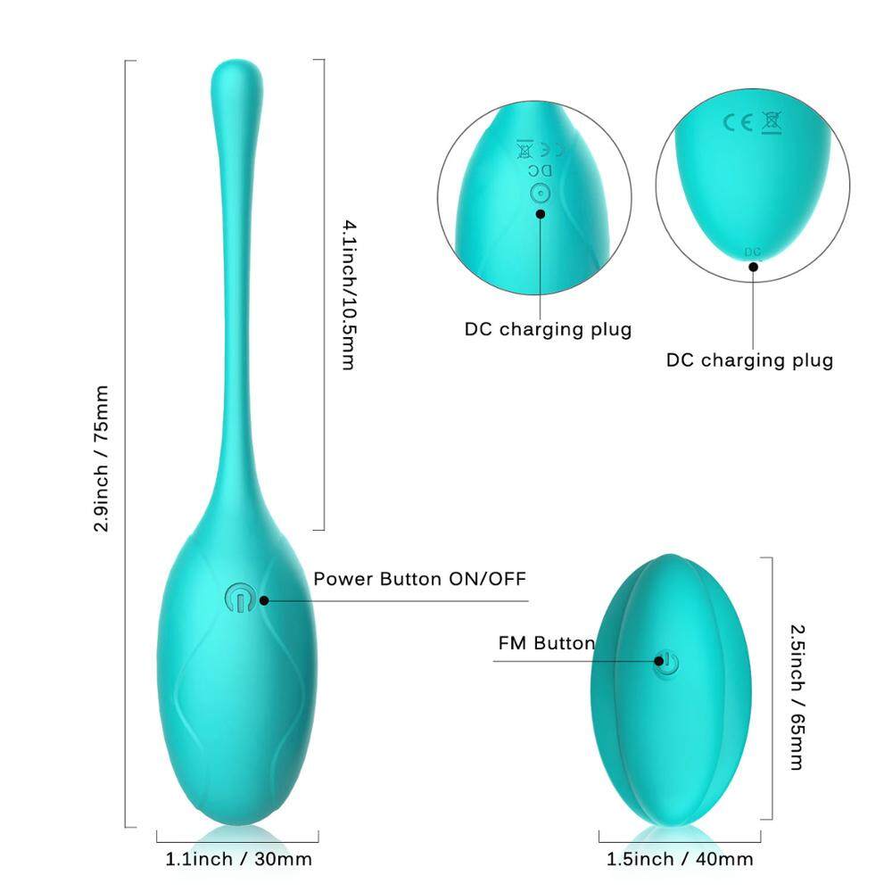 USB Charging Wireless 10 Frequencies Silicone Vibrator