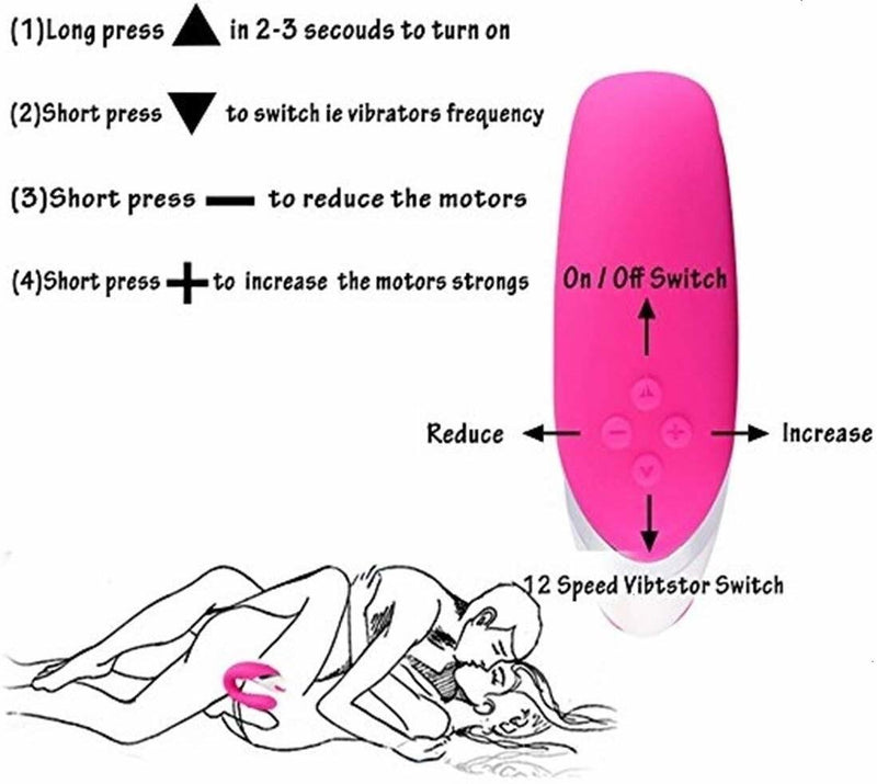 U Shape Double Motors Waterproof Wearable Vibrator