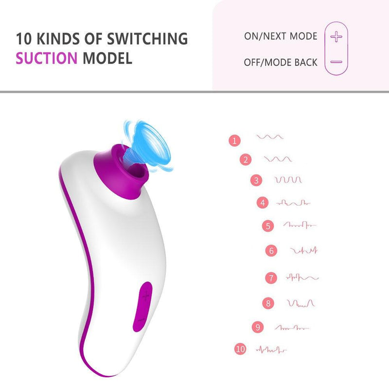 Silicone Waterproof Sucking Vibrator For Breasts Vagina