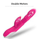 Automatic Heating Thrusting Dual Motors Vibrators For Women