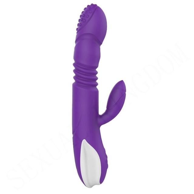 Automatic Heating Thrusting Dual Motors Vibrators For Women