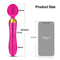 Double Head Magnetic Charging Wand Vibrator For Couples