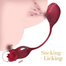 Clay Tongue Sucking Licking Double Head Massage Vibrator