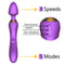 Three Heads Vibration Heating USB Rechargeable Massage Vibrator