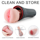 3D Realistic Virgin Vibrating Powered Pocket Pussy Male Masturbator - Adult Toys 