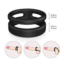 Dual Vibrating Penis Ring Silicone Vibrator Sex Toy For Men - Adult Toys 