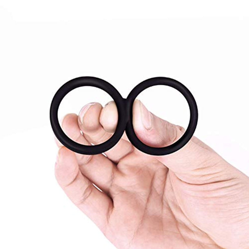 Dual Vibrating Penis Ring Silicone Vibrator Sex Toy For Men - Adult Toys 