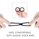 Dual Vibrating Penis Ring Silicone Vibrator Sex Toy For Men - Adult Toys 