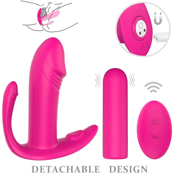 Invisible G Spot Clitoris Vibrating Wearable Dildo And Vibrator - Adult Toys 