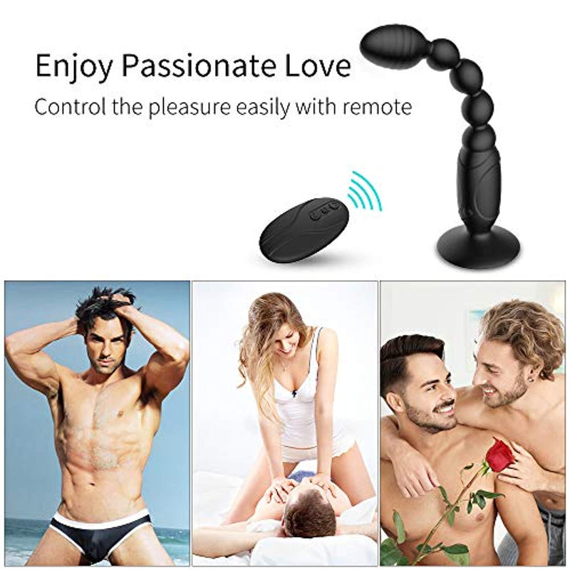 Anal Vibrator Prostate Massager Butt Plug With Suction Cup - Adult Toys 