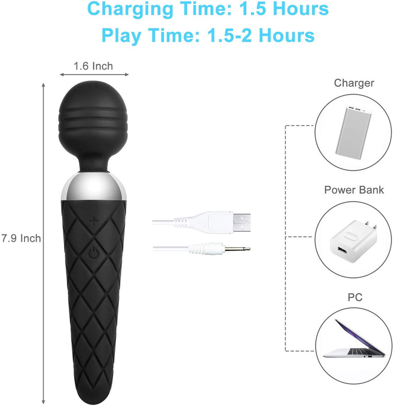 Electric Wand Massager Vibrator For Women Adult Toy - Adult Toys 