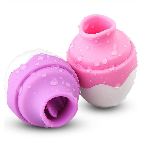 Oral Tongue Sex Vibrator Nipple Sucker Clitoris Massager Breast Enlarger - Adult Toys 