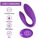 Wearable Wireless Vibrator Dildo G Spot C Shape Silicone Stimulator - Adult Toys 