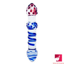 7.67in Adult Doubled Ended Dildo Spiked Glass Wand Dildo