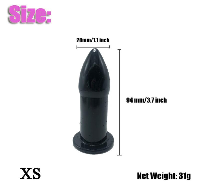 Soft Silicone 5 Size Hollow Butt Plug Anal Sex Toy