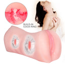 3D Real Pussy And Oral Pocket Pussy Double Use Masturbation - Adult Toys 