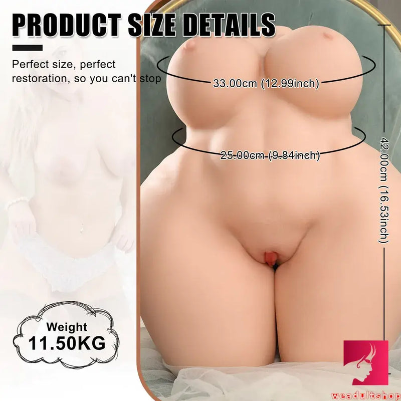 25.35lb High Quality TPE BBW Sex Doll Torso Fat Women Sex Toy